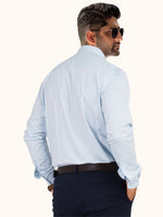 Load image into Gallery viewer, MENS COTTON SKY PRINTED SMART FIT FULL SLEEVE FORMAL SHIRT
