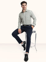 Load image into Gallery viewer, MENS COTTON MULTI COLOR PRINTED SMART FIT FULL SLEEVE FORMAL SHIRT
