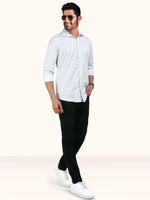 Load image into Gallery viewer, Men Smart Fit Abstract Print Grey Full Sleeve Shirt
