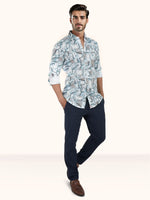 Load image into Gallery viewer, MENS CRACKER MULTI COLOR PRINTED SLIM FIT FULL SLEEVE CASUAL SHIRT

