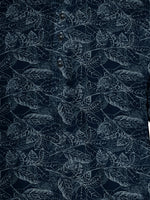 Load image into Gallery viewer, Men Smart Fit Floral Print Blue Full Sleeve Kurta
