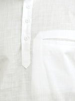 Load image into Gallery viewer, MENS COTTON WHITE PLAIN SLIM FIT SHORT KURTA
