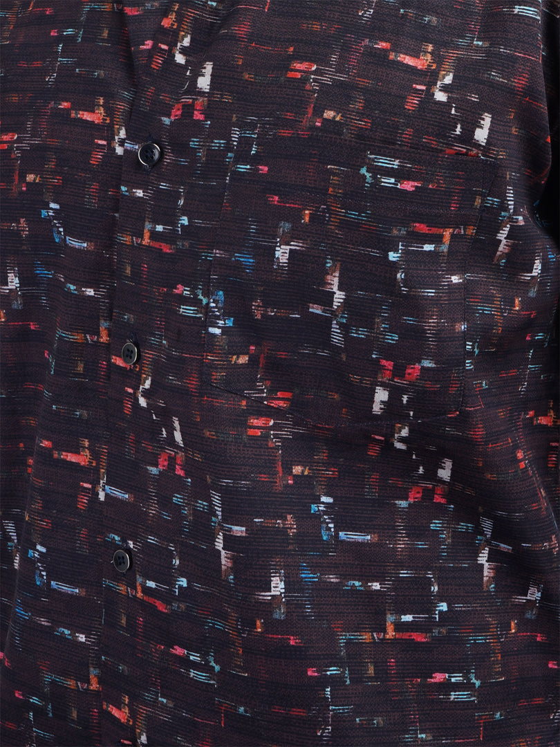 MENS CRACKER MULTI COLOR PRINTED SLIM FIT FULL SLEEVE CASUAL SHIRT