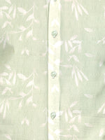Load image into Gallery viewer, Men Smart Fit Floral Print Green Full Sleeve Shirt
