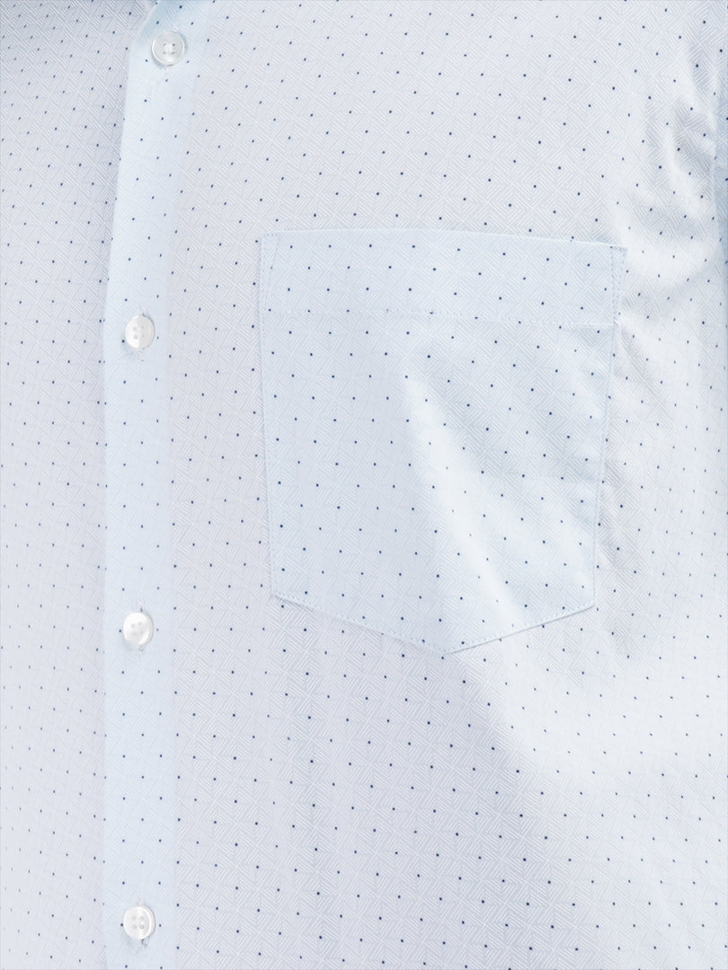 MENS COTTON SKY PRINTED SMART FIT FULL SLEEVE FORMAL SHIRT