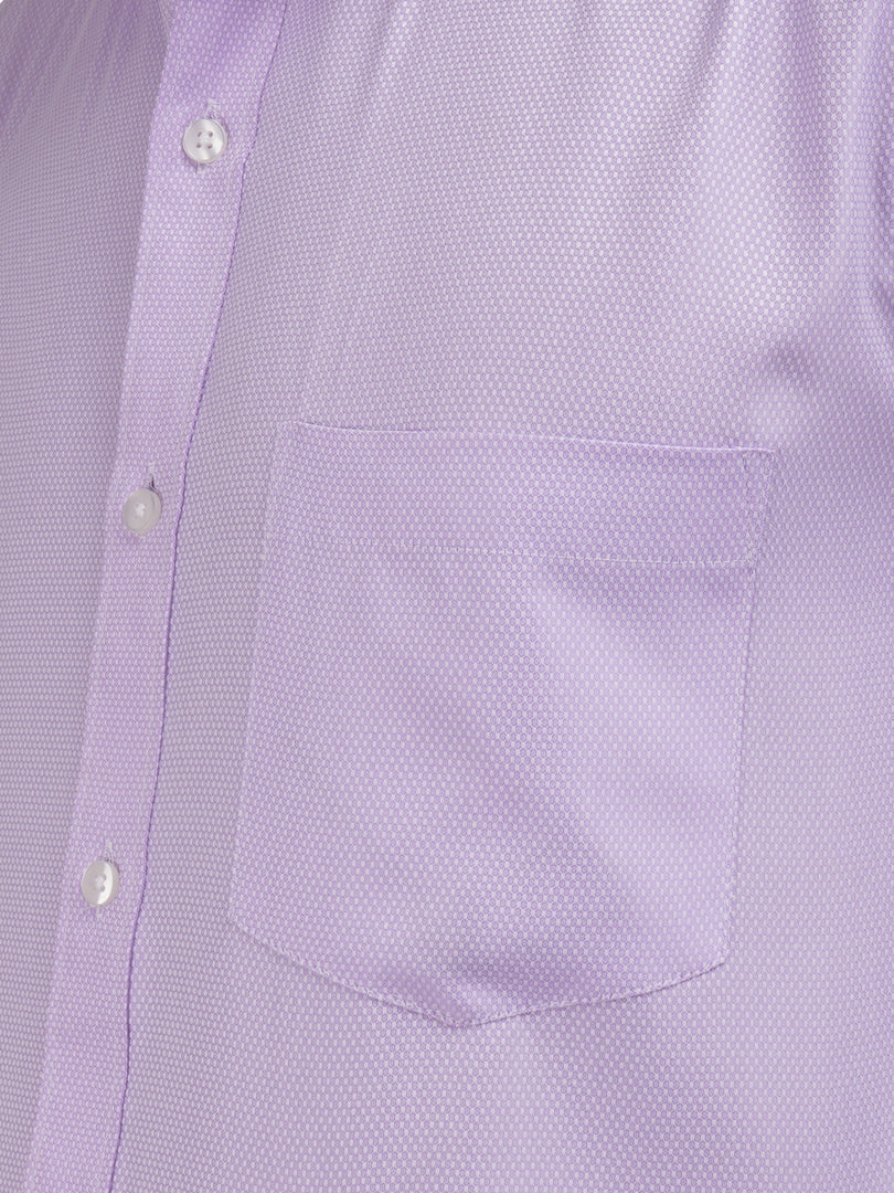 MENS PURPLE PLAIN SMART FIT FULL SLEEVE FORMAL SHIRT