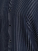 Load image into Gallery viewer, Men Smart Fit Stripped Blue Full Sleeve Shirt
