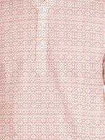 Load image into Gallery viewer, Men Smart Fit Abstract Print Peach Full Sleeve Kurta

