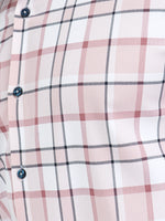 Load image into Gallery viewer, Men Smart Fit Chequered Pink Full Sleeve Shirt
