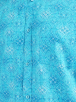 Load image into Gallery viewer, MENS COTTON SKY PRINTED SLIM FIT FULL SLEEVE CASUAL SHIRT
