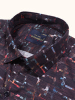 Load image into Gallery viewer, MENS CRACKER MULTI COLOR PRINTED SLIM FIT FULL SLEEVE CASUAL SHIRT
