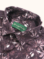 Load image into Gallery viewer, Men Smart Fit Floral Print Brown Full Sleeves Shirt
