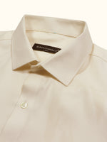 Load image into Gallery viewer, MENS CREAM PLAIN SMART FIT FULL SLEEVE FORMAL SHIRT

