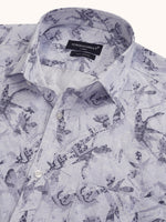 Load image into Gallery viewer, MENS COTTON SKY PRINTED SMART FIT FULL SLEEVE FORMAL SHIRT
