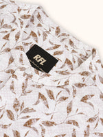 Load image into Gallery viewer, Men Smart Fit Floral Print Brown Full Sleeve Shirt
