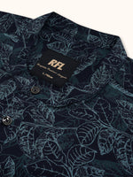 Load image into Gallery viewer, Men Smart Fit Floral Print Blue Full Sleeve Kurta
