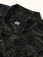 Load image into Gallery viewer, Men Smart Fit Floral Print Black Full Sleeve Kurta
