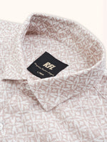 Load image into Gallery viewer, Men Smart Fit Abstract Print Rust Full Sleeve Shirt
