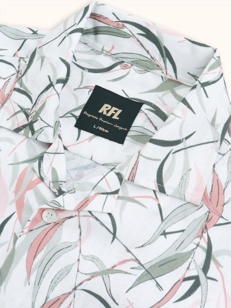 Men Smart Fit Floral Print Multicoloured Half Sleeve Shirt