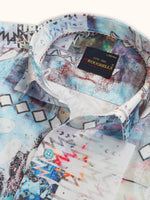 Load image into Gallery viewer, MENS CRACKER MULTI COLOR PRINTED SLIM FIT FULL SLEEVE CASUAL SHIRT
