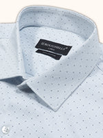 Load image into Gallery viewer, MENS COTTON SKY PRINTED SMART FIT FULL SLEEVE FORMAL SHIRT
