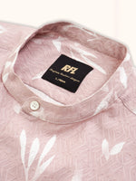 Load image into Gallery viewer, Men Smart Fit Floral Print Pink Full Sleeve Shirt
