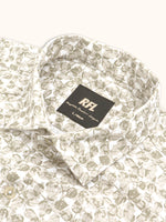 Load image into Gallery viewer, Men Smart Fit Floral Print Beige Full Sleeve Shirt
