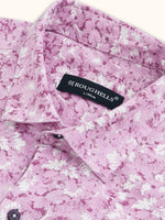 Load image into Gallery viewer, Men Smart Fit Floral Print Pink Full Sleeve Shirt
