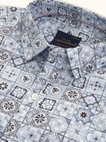Load image into Gallery viewer, MENS COTTON SKY PRINTED SLIM FIT FULL SLEEVE CASUAL SHIRT
