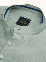 Load image into Gallery viewer, MENS POPCORN GREY PLAIN SLIM FIT SHORT KURTA
