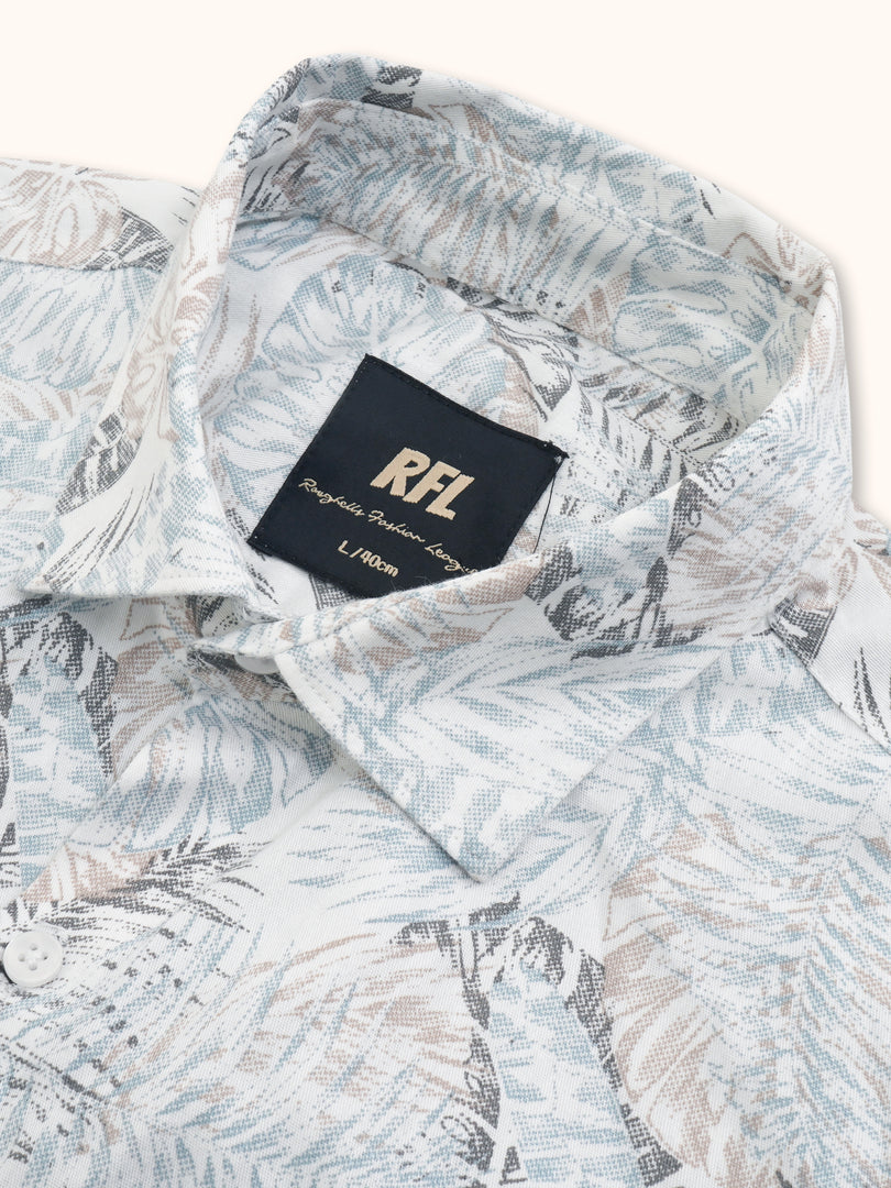 Men Smart Fit Floral Print Multicoloured Full Sleeve Shirt