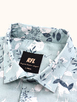 Load image into Gallery viewer, Men Smart Fit Floral Print Green Full Sleeve Shirt
