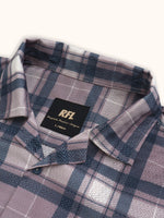 Load image into Gallery viewer, Men Smart Fit Chequered Bronze Half Sleeve Shirt
