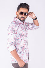 Load image into Gallery viewer, MENS CRACKER PRINTED SLIM FIT FULL SLEEVE CASUAL SHIRT
