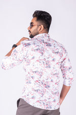 Load image into Gallery viewer, MENS CRACKER PRINTED SLIM FIT FULL SLEEVE CASUAL SHIRT
