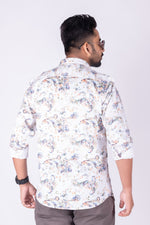 Load image into Gallery viewer, MENS CRACKER PRINTED SLIM FIT FULL SLEEVE CASUAL SHIRT
